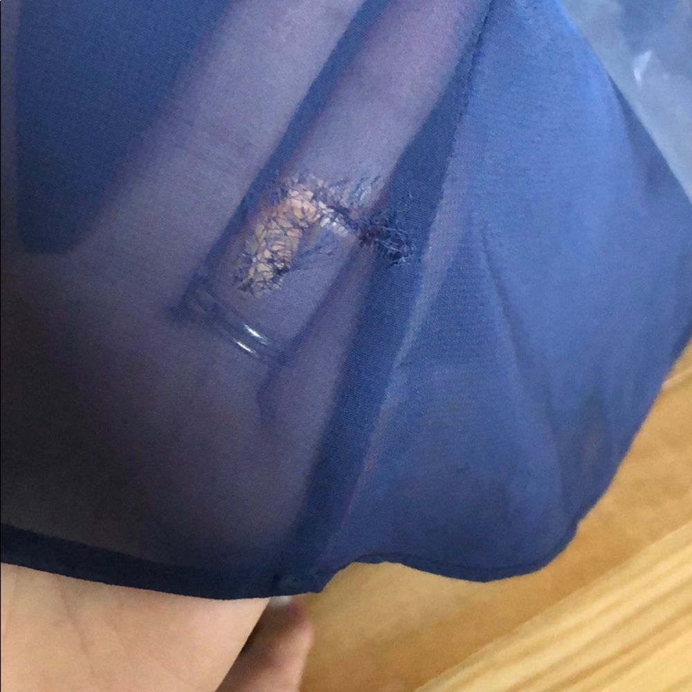 David’s bridal Long Strapless Chiffon Dress - Picture 6 of 6